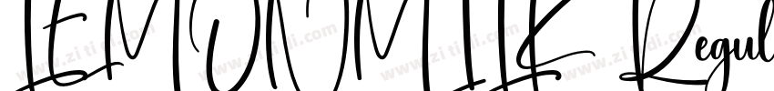 LEMONMILK Regular字体转换